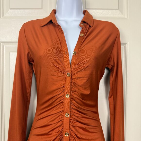 GUESS Landry Knit Dress – Ginger Spice (XS) - Picture 2 of 6